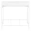 Bureau d'ordinateur, bureau personnel, debout, tablettes de rangement, L 48 po, travail, ordinateur portable, stratifié, métal, contemporain-2145188790