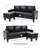 Sofa Chaise , BLACK
