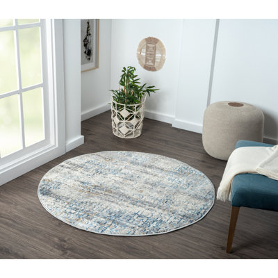 Lillith Machine Woven Beige/Blue/Grey Indoor Rug