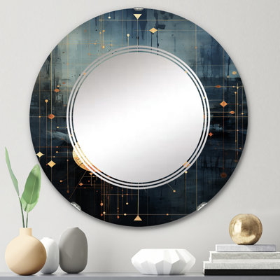 Zavalla - Miroir mural moderne rond