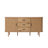 59" Morden Sideboard Cabinet with Sliding Tambour Doors and 3 drawers