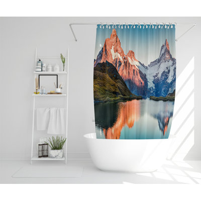 Elius 13 Piece Polyester Shower Curtain Set