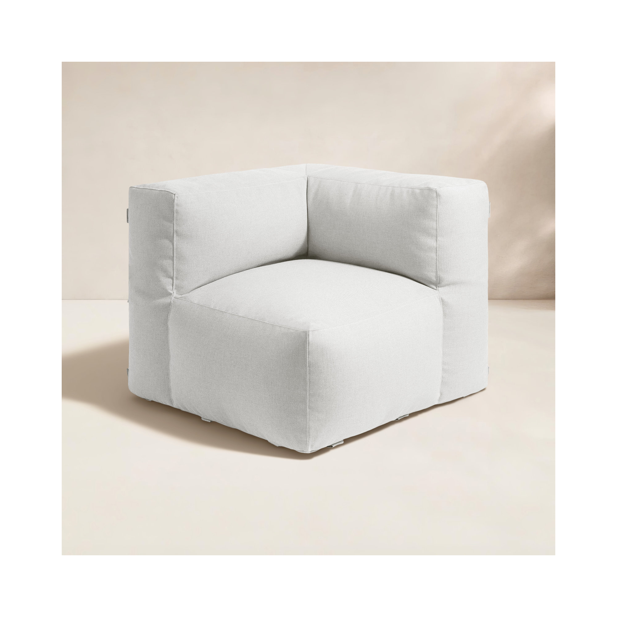 Sunbrella Outdoor Solid Modular Seating, White