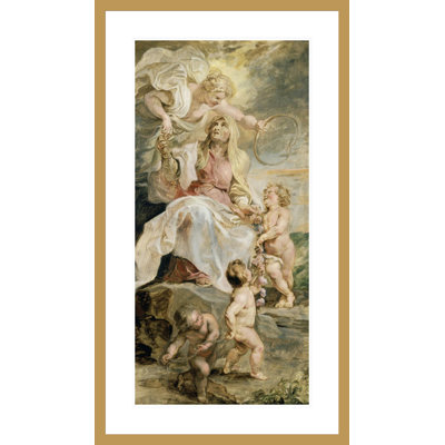 Allegory of Eternity the Succession of the Popes by Peter Paul Rubens -Framed Giclee Print