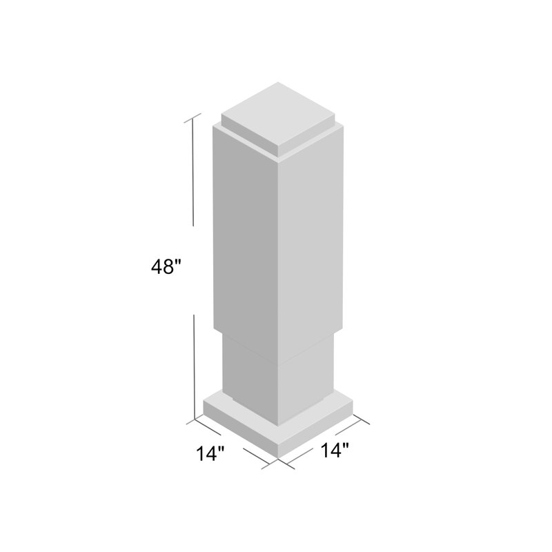 Single Skyscraper Pedestal