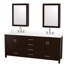 Sheffield 80" Freestanding Double Bathroom Vanity with Quartz Top with Medicine Cabinets-1959795173-1959831451
