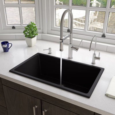 29.88'' L Single Bowl Fireclay Kitchen Sink