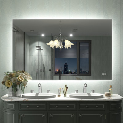 UL Certified LED Anti-Fog Tempered Glass Bathroom/Vanity Mirror - Basics by Wayfair™