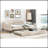 Full Size Upholstered Tufted Daybed With Twin Size Trundle, Beige