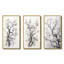 «Grey White Tree Graphite Whispers», 3 pièces sur toile-1446193474-1446193473