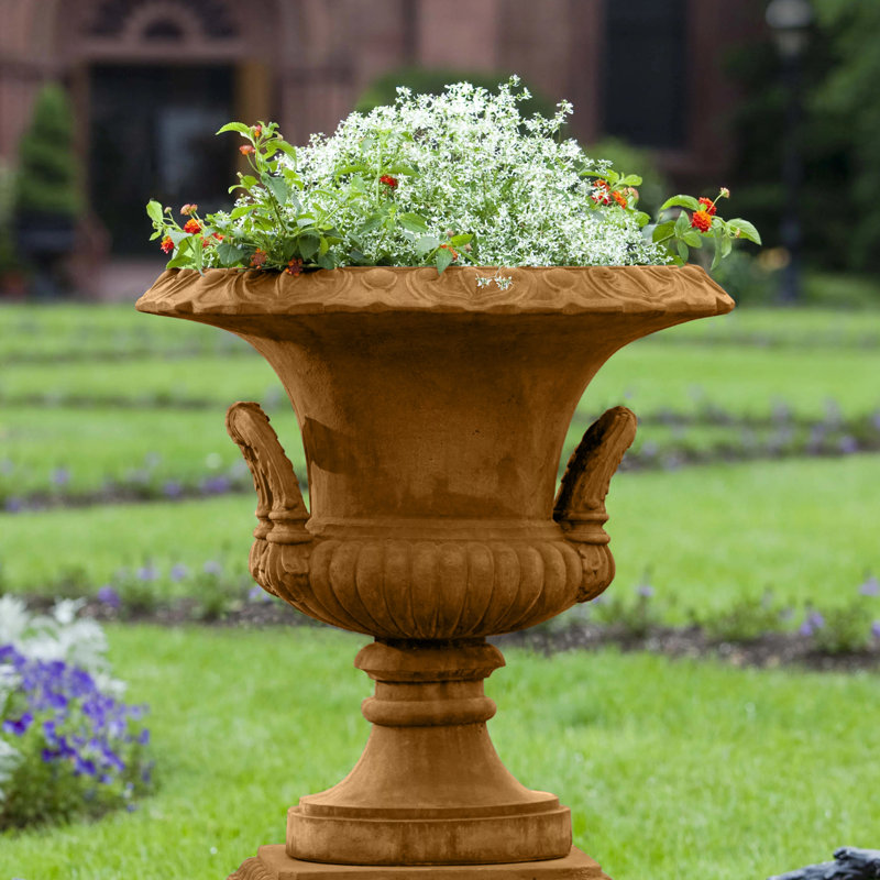 Smithsonian Handmade Planter, Travertine