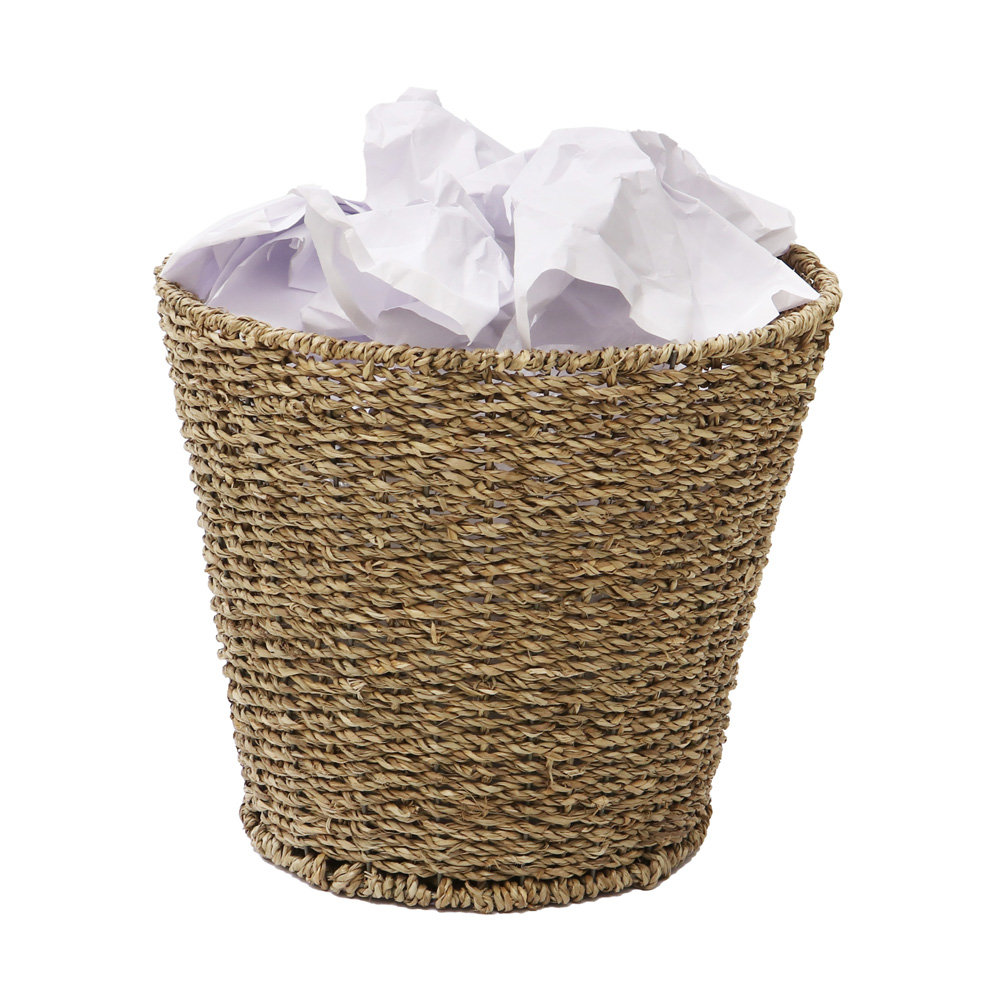 JVL Seagrass Wicker Decorative Basket