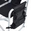 Chaise d'extérieur pliante rembourrée 2 pièces avec table d'appoint et poches de rangement (y compris la chaise)