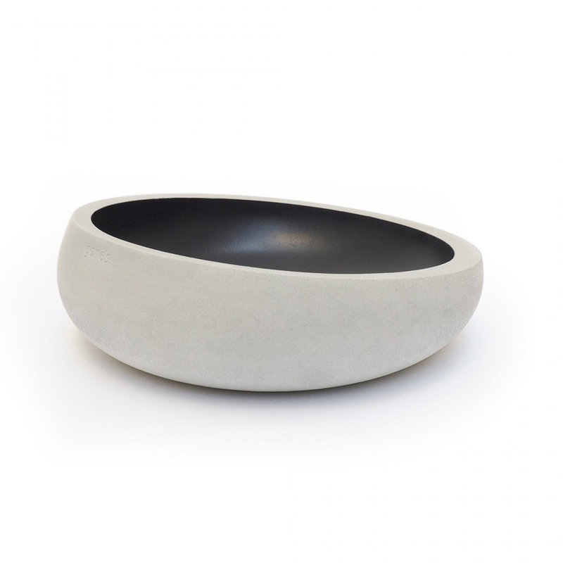Rosato Handmade Concrete Decorative Bowl 1, Black