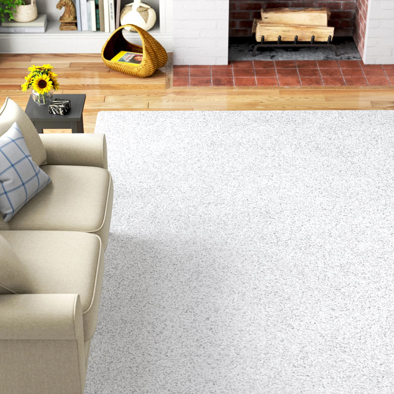 Athens Area Rug, Rectangle 3'3" x 5', White 