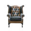 High Back Chesterfield Upholstered Wingback Chair-963280146