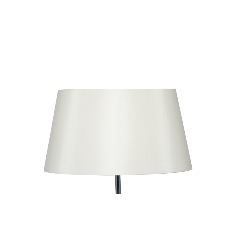Martha Oval Silk Mix Tapered Lampshade, Cream, 23cm H x 40cm W x 22cm D