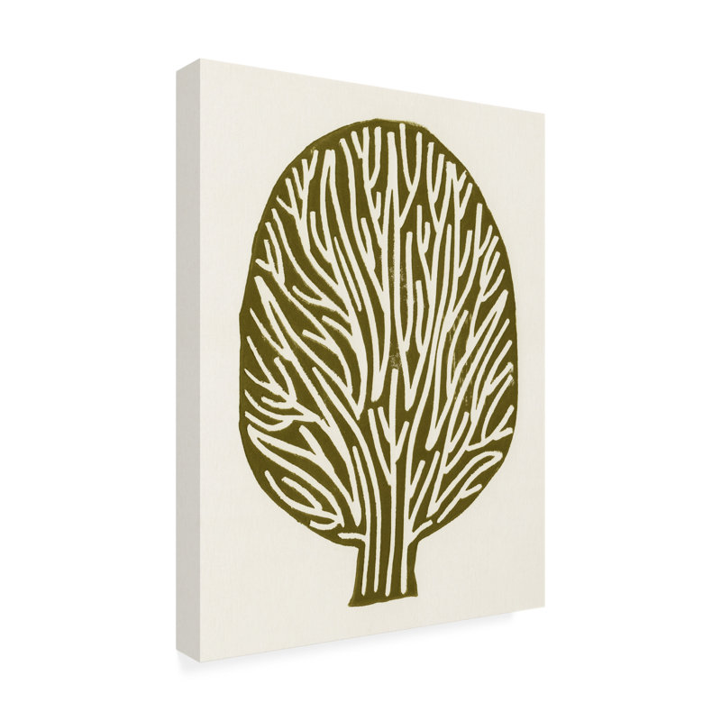 " Linocut Tree " by Alisa Galitsyna, 32" H x 24" W x 2" D