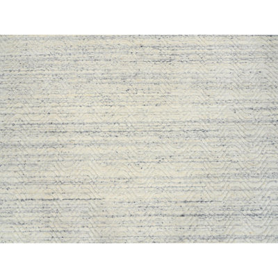 Taulant One-of-a-Kind 9'10" New Age Round Wool Area Rug in Beige