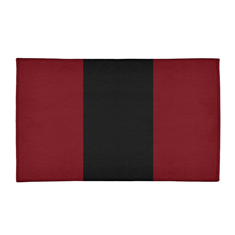 Tapis de zone rouge/noir, Rectangle 3 pi x 5 pi