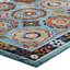 Tapis à motif de treillis floral vieilli Porch & Den-529206053