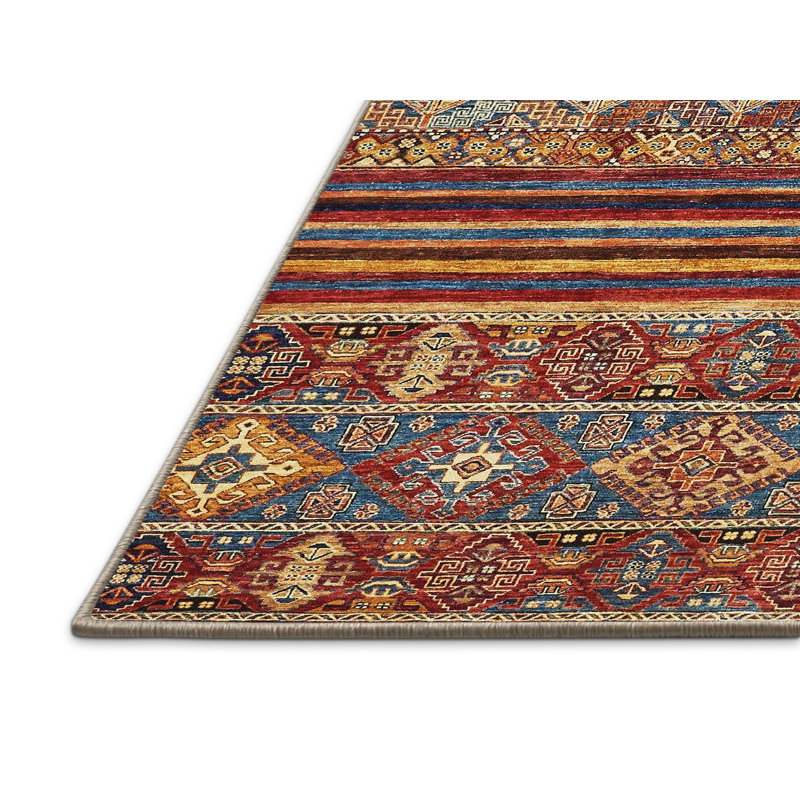 Abstract Indoor Rug, Rectangle 2' x 4'