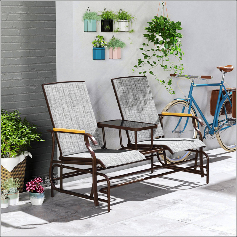 Causeuse de balançoire de patio avec filet respirant