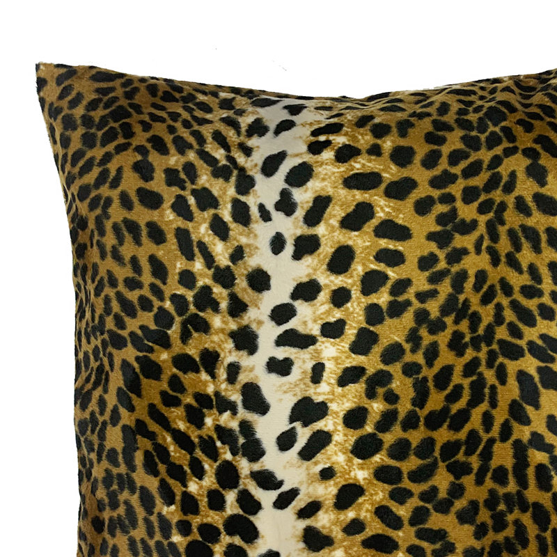 Housse et insert de coussin carré en fausse fourrure, 18 po x 18 po