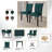 Black Wooden Dining Chair With Linen Cover-1465499066