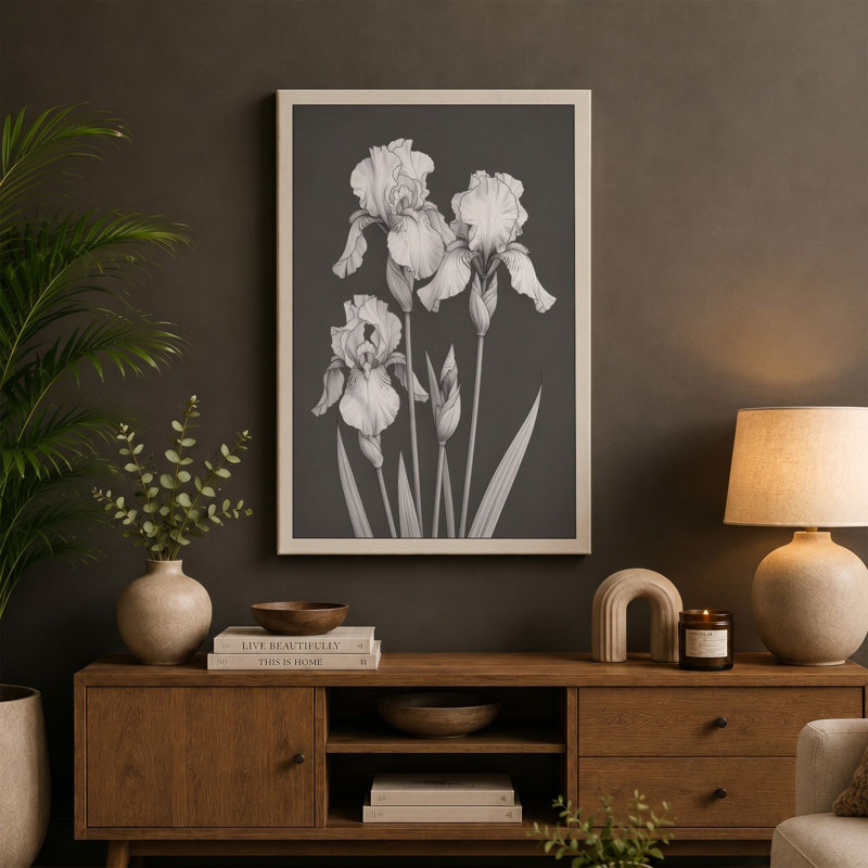 Print, 30x20 - 76.2 x 50.8 cm, Teal Border
