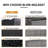 230 Gallon Resin Deck Box, Waterproof Outdoor Storage Bench With Lockable Lid, 1000 Lbs Capacity-122058145