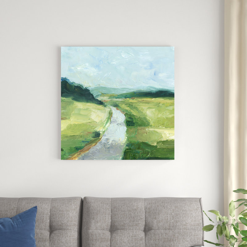 " Rural Path II " Painting Print, 30" H x 30" W x 1.25" D