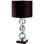 29" Tall Metal Table Lamp With Ring Style, Round Shade