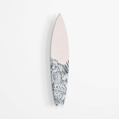 " Retro Palm Vintage Surfboard "