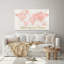 "Across the World Shes Going Places Pink" par Sue Schlabach, reproduction sur toile-1246156198
