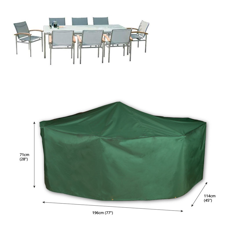 Outdoor Patio Dining Set Cover, Green