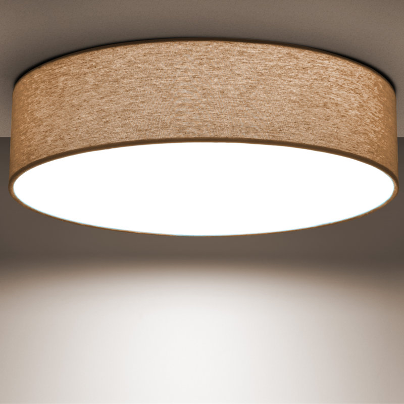 Parvin Flush Mount, 13cm H x 51cm W x 51cm D, Latte Brown