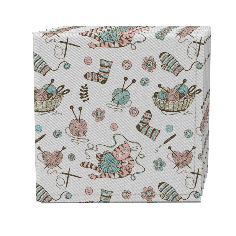 Cotton Twill Animals/Nature Square Napkin
