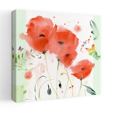 Poppies Chinoise Contemporary Poppy Art