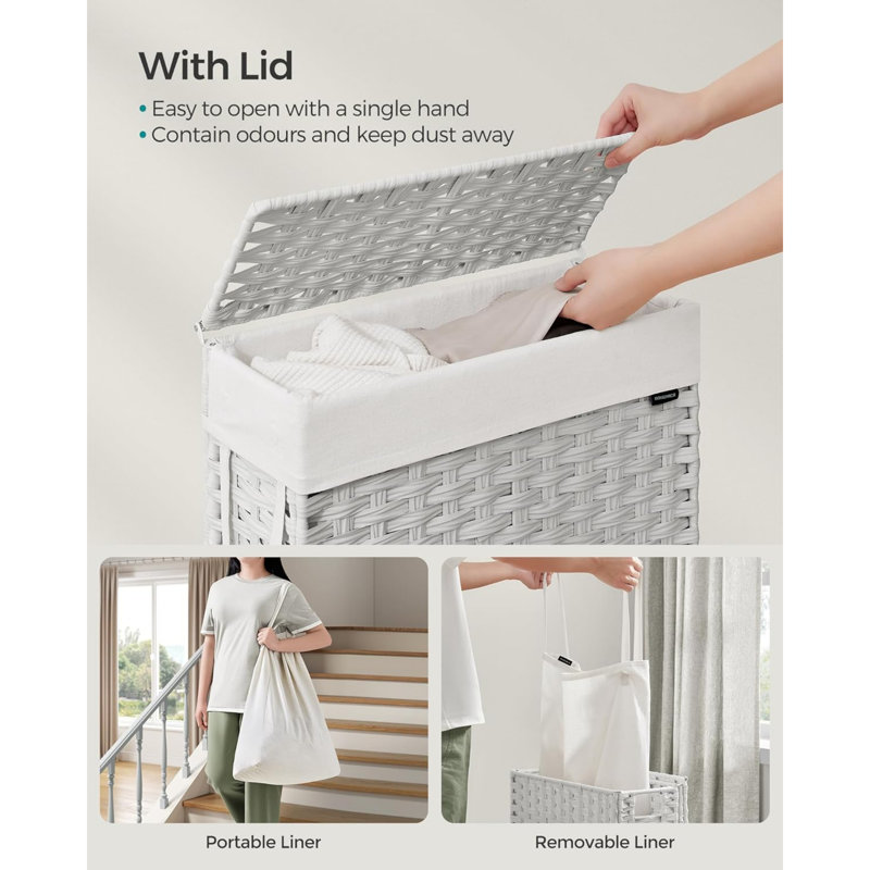 Polyester Laundry Room Organiser, White