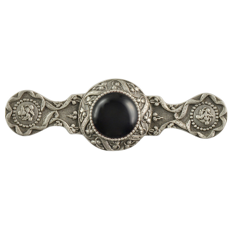 Poignée de bijoux 3 po Jewels I, Étain antique