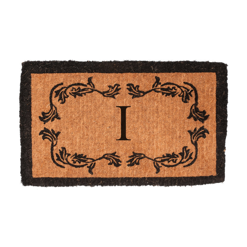Balmer Floral Outdoor Doormat, Rectangle 2'6" x 4', I