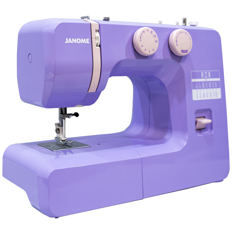 Janome Easy-to-Use Mechanical Sewing Machine, Lilac