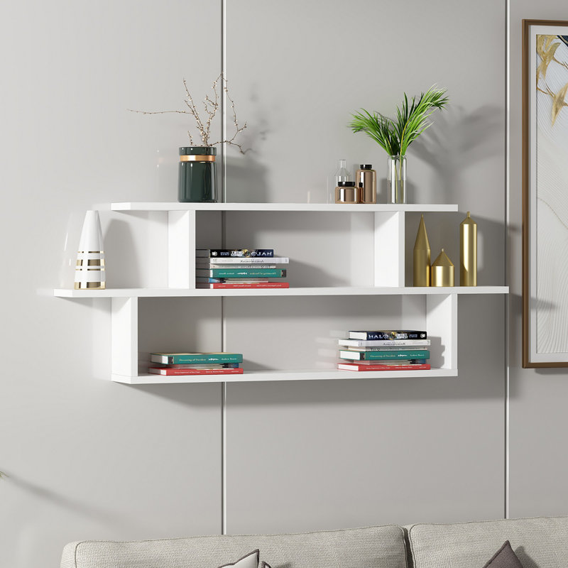 Locelso Floating Shelf, White