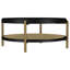 Ensemble de 2 tables basses et tables de bout rondes Cirilla - noir-122529118-111571234