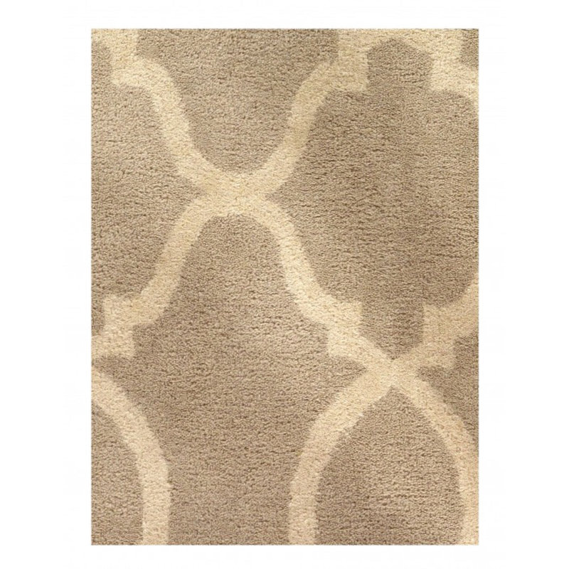 Burley Geometric Area Rug in Ivory