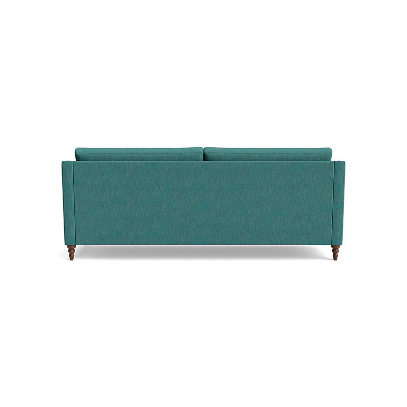 Vera Sofa (85"), Performance Weave - Spruce, Walnut Finish (Turned)