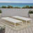2-Piece Adjustable Outdoor Chaise Lounge Set, Rust-Resistant Aluminum-740349421