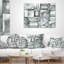 Blocs blancs abstraits - coussin imprimé abstrait