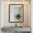 Wavy Rectangle Solid Wood Frame Decorative Mirror-1689097538-1688807630